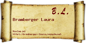 Bramberger Laura névjegykártya